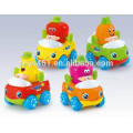 Mini cartoon animais brinquedos de carro de fricção para o bebê mini carro plástico